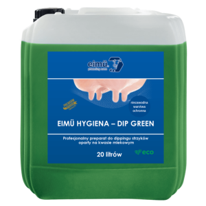 Eimü Hygiena Dip Green 20 litrów, dipping nawilżający 