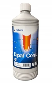 DeLaval Dipal koncentrat   - ekonomiczny jodowy środek do dezynfekcji  i pielęgnacji strzyków, 1L