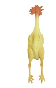 Zabawka kogut z lateksu, 23 cm