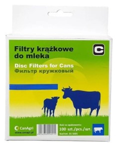 Filtr krążkowy do mleka 115mm
